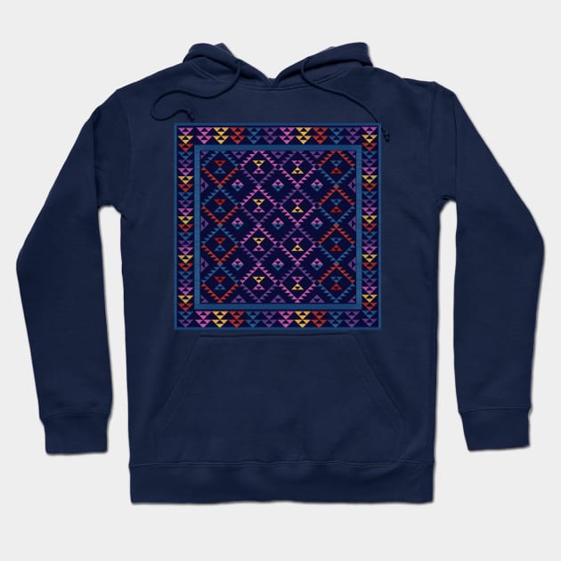 Bohemian Kilim Ethnic Pattern Hoodie by oknoki